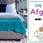 Crochet Modern Log Cabin Afghan Pattern