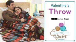 Crochet Valentine's Throw Pattern