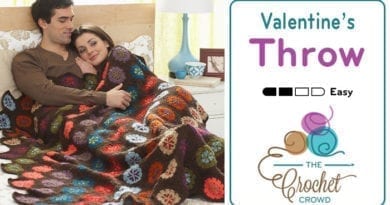 Crochet Valentine's Throw Pattern