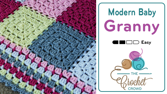Crochet Modern Baby Blanket Pattern + Tutorial