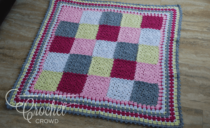 Crochet Modern Baby Granny Blanket by Jeanne Steinhilber