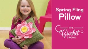 Crochet Spring Fling Pillow