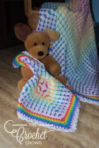 Rainbow Baby Lovey by Jeanne Steinhilber