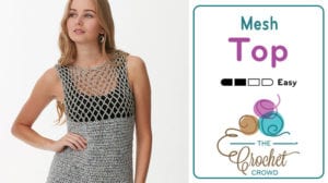 EASY crochet mesh tank top tutorial diy