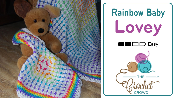 Crochet Rainbow Baby Lovey Pattern