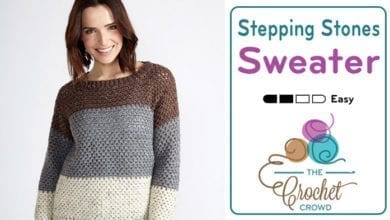 Crochet Stepping Stones Sweater Pattern + Tutorial