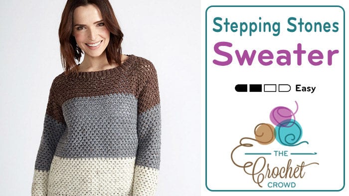 Crochet Stepping Stones Pullover Sweater