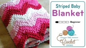 Striped Baby Blanket by Jeanne Steinhilber