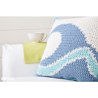 Crochet Catch A Wave Pillow
