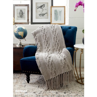 Crochet Cablework Afghan