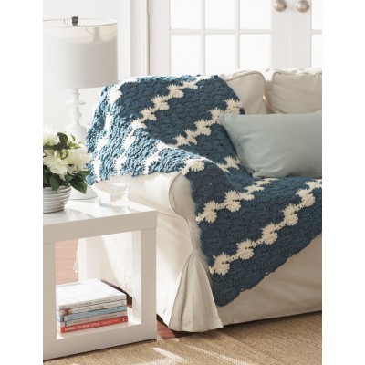 Crochet Gentle Waves Lap Blanket
