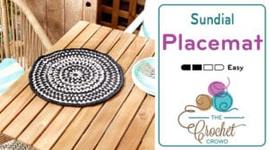 Crochet Sundial Placemat