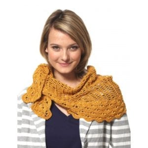 Crochet Staggered Shells Wrap