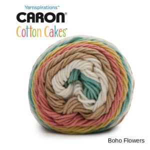 Caron Cotton Cakes: Boho Flowers