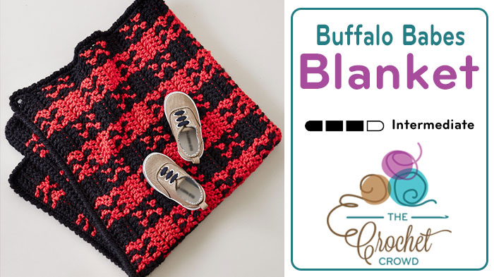 Crochet Buffalo Babes Plaid Blanket