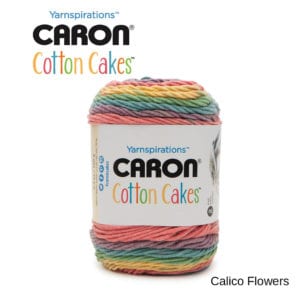 Caron Cotton Cakes: Calico Flowers
