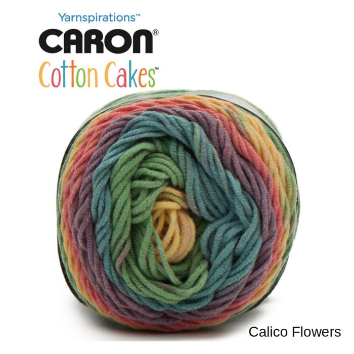 Caron Cotton Cakes: Calico Flowers