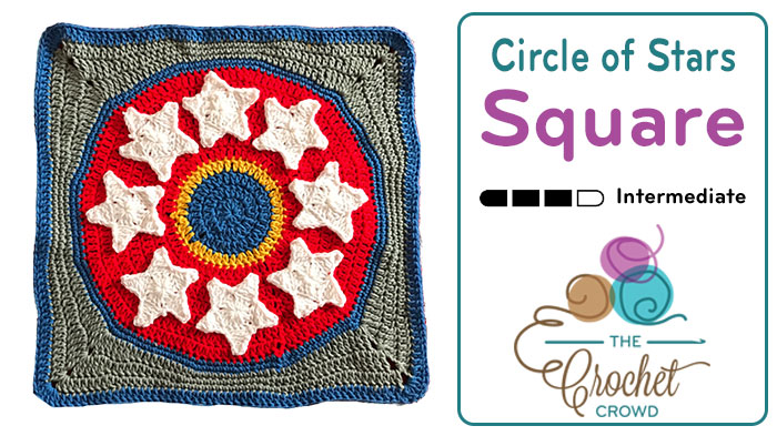 Crochet Circle of Stars aka Wonder SquareCrochet Circle of Stars aka Wonder Square