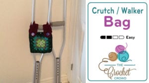 Crochet Crutch Walker Bag