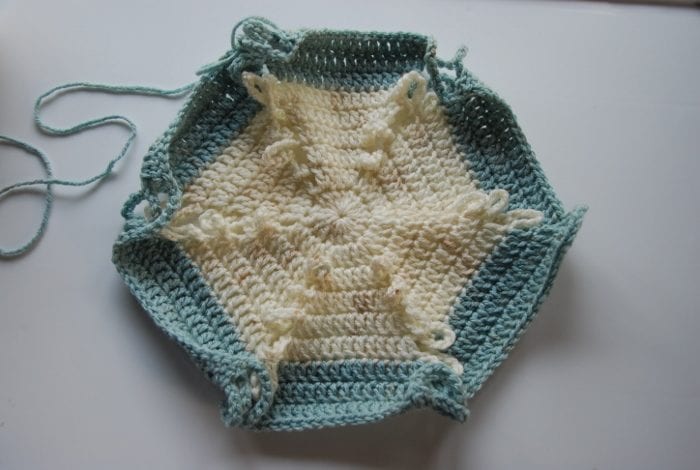 Hexagon Baby Blanket by Jeanne Steinhilber