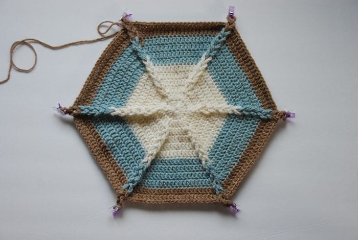 Hexagon Baby Blanket by Jeanne Steinhilber