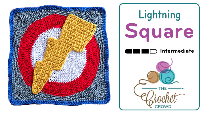 Crochet Lightning Action Square Pattern