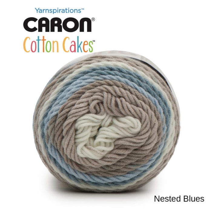 Caron Cotton Cakes: Nested Blues