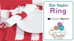 Crochet Star Napkin Ring