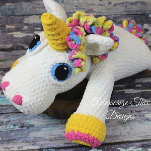 CROCHET PATTERN Stardust the Unicorn Hat Bonnet 