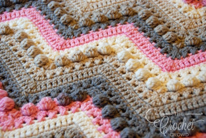 Crochet Hugs & Kisses Baby Blanket by Jeanne Steinhilber