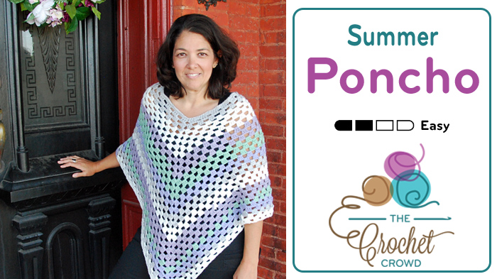 Crochet Poncho Summer Pattern + Tutorial