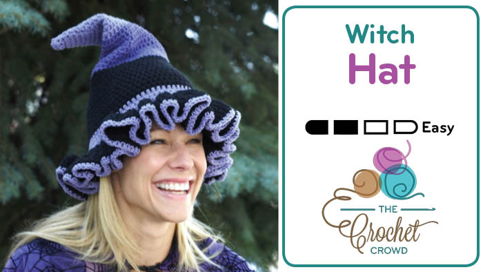 Crochet Halloween Witch Hat