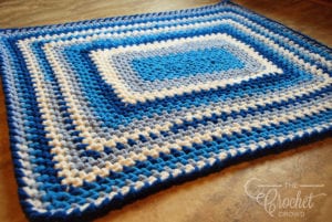 Crochet Quick Easy Baby Blanket by Jeanne Steinhilber