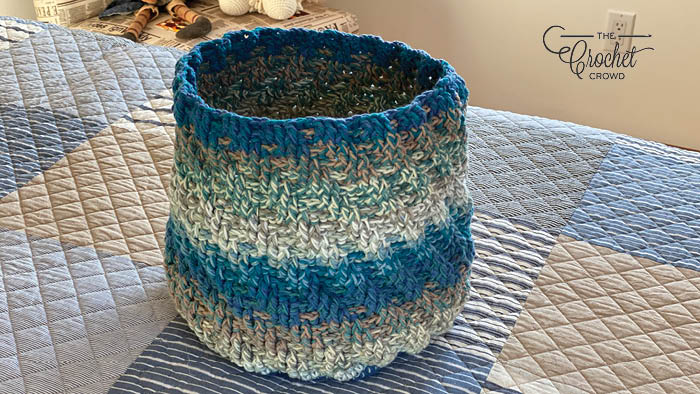Crochet Marled Basket
