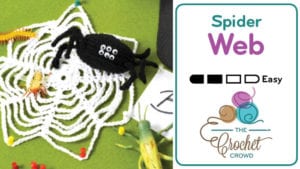 Crochet Halloween Spider & Web