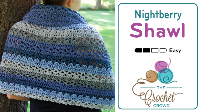 Crochet Nightberry Shawl by Jeanne Steinhilber