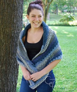 Crochet Nightberry Shawl by Jeanne Steinhilber