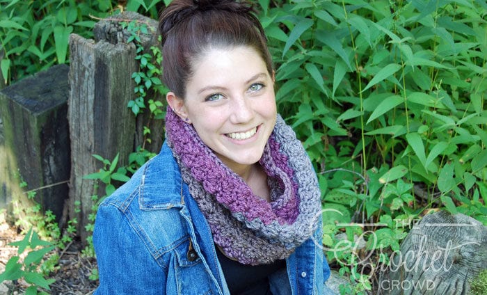 Crochet Winterberry Cowl Neckwarmer by Jeanne Steinhilber