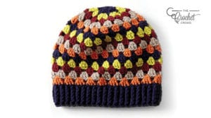 Crochet Granny Stripes Hat