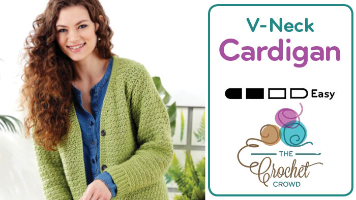 Crochet V-Neck Cardigan Pattern