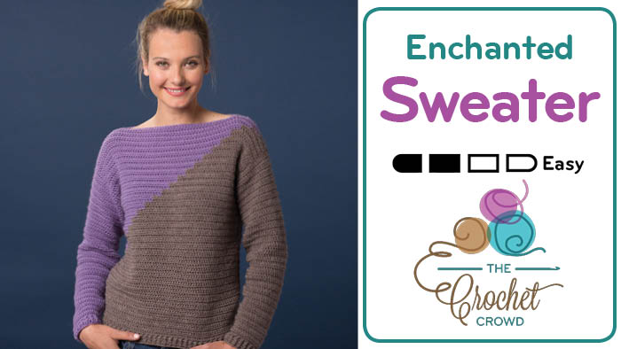 Crochet Enchanted Slanted Sweater