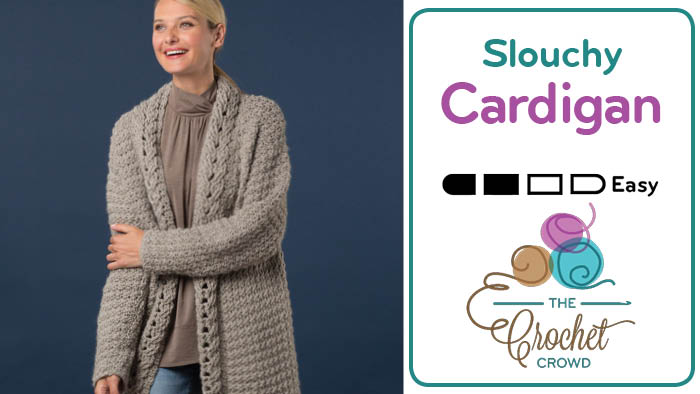 Slouchy cardigan sales crochet pattern