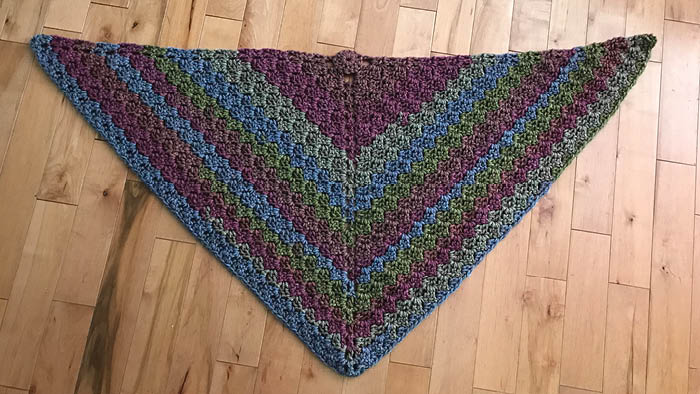 Crochet Tea Cakes Shawl: Top Down Corner to Corner