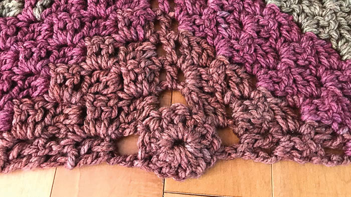 Crochet Tea Cakes Shawl: Top Down Corner to Corner