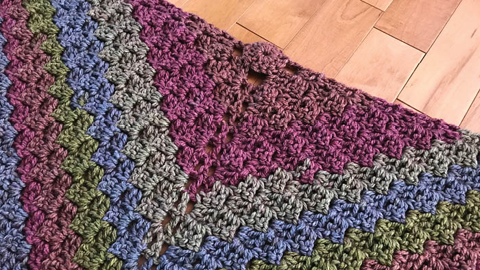 Crochet Tea Cakes Shawl: Top Down Corner to Corner