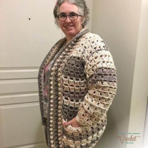 Crochet Modern Granny Cardigan by Donna Bondy