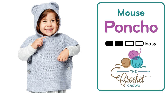 Crochet Beary Poncho for Kids Pattern