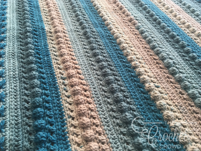 crochet blanket blue