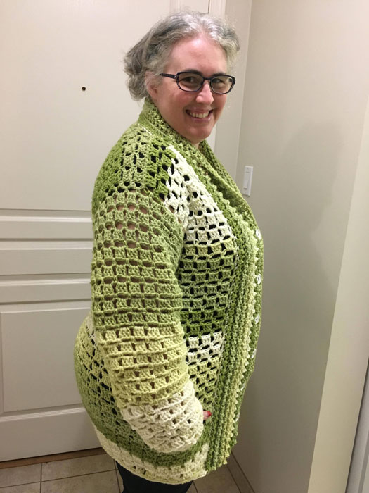 Crochet Cake Envy Cardi by Donna Bondy