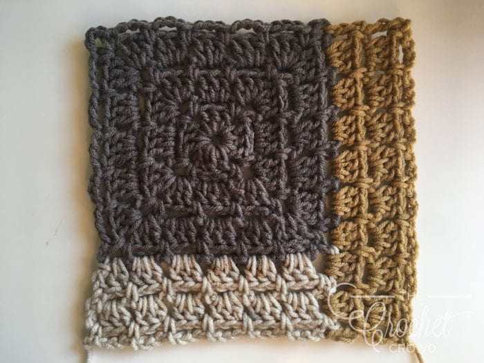 Crochet Log Cabin Quilt Style Modern Granny by Jeanne Steinhilber